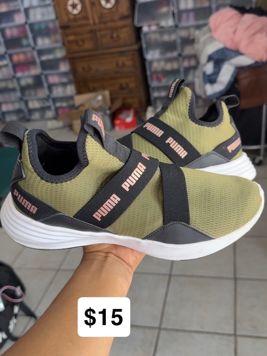 Puma Shoes - Puma Kids' Slip-On Athletic Shoes in Olive Green